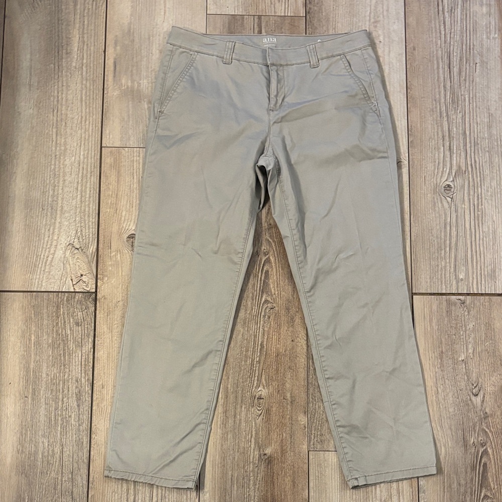 ANA Chino Crop Womens Gray Pants Size 6